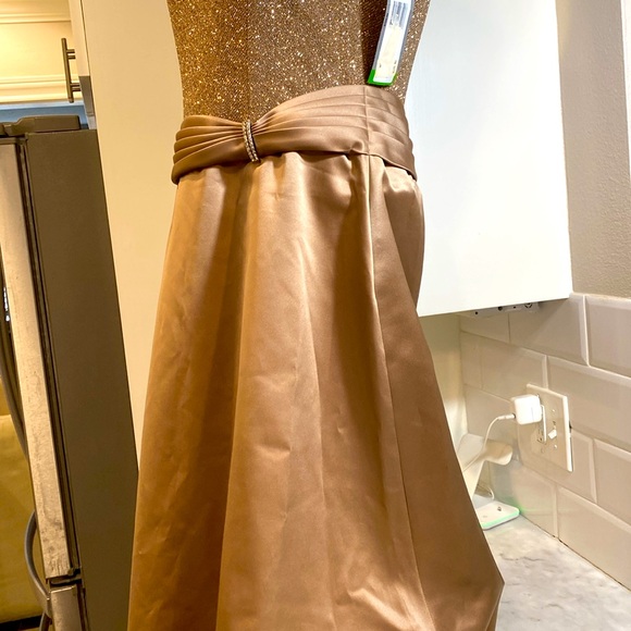 NWT Patra Taupe Dress with Glitter size 14 - Picture 9 of 16